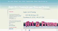 Desktop Screenshot of anglesartandframe.com